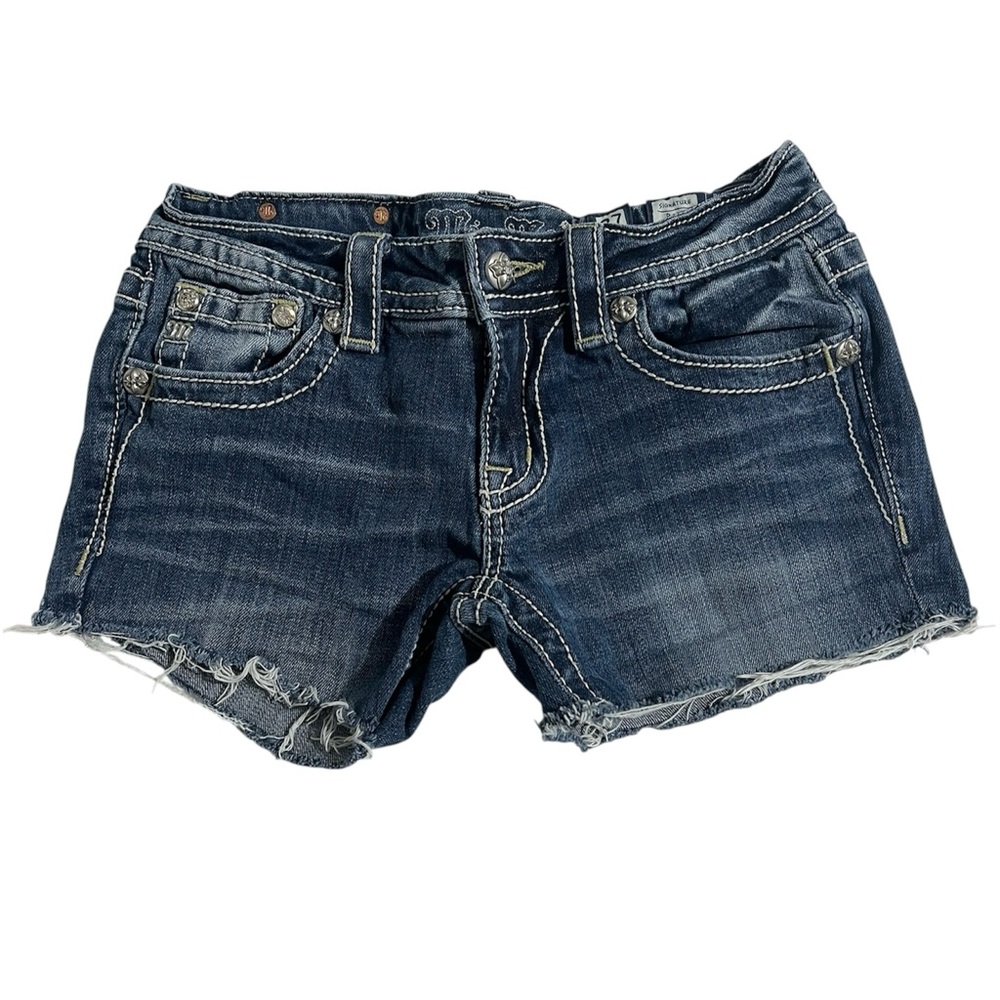 Miss Me Distressed Denim Shorts